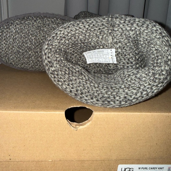 UGG Charcoal Knit Boots Size 9 - Picture 7 of 7